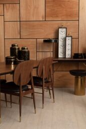 Orsina Black & Gold Side Table, Retro Modern Round Metal Table With Contrasting Finish, Iron Accent Table - thumbnail 4
