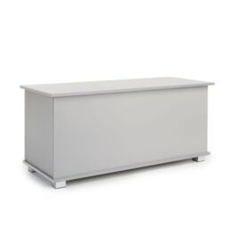 Home Source Ottoman Storage Chest Toy Bedding or Blanket Box Large Wooden Home in Grey - thumbnail 6