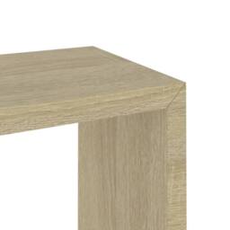 Berkfield Home Wall Cube Shelves 3 pcs Sonoma Oak in Light Brown - thumbnail 9