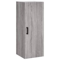 Berkfield Home Highboard Grey Sonoma 34.5x34x180 cm Engineered Wood - thumbnail 5