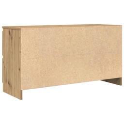 Berkfield Home TV Cabinet Artisan Oak 100x35x54 cm Engineered Wood in Brown - Size: 100 x 35 x 54 cm - thumbnail 8