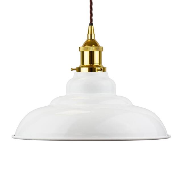 SE Home White St Edmund's Pendant Light - Gold - Brown Twisted - image 1
