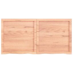 Berkfield Home Wall Shelf Light Brown 120x60x(2-4) cm Treated Solid Wood Oak - thumbnail 3