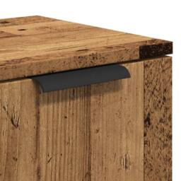 Berkfield Home Sideboard Old Wood 90.5x30x70 cm Engineered Wood in Brown - thumbnail 9