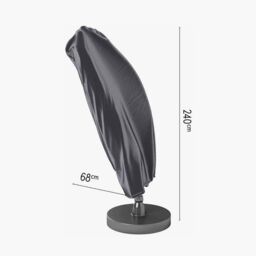 Ruma AeroCover Free Arm Parasol Cover W68xD68xH240cm in Dark Grey - Size: 1 Pack - thumbnail 5