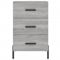 Berkfield Home Bedside Cabinet Grey Sonoma 40x40x66 cm Engineered Wood - Size: 40 x 40 x 66 cm - thumbnail 5