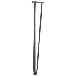 Berkfield Home Hairpin Table Legs 4 pcs Anthracite 72 cm Solid Steel in Charcoal - thumbnail 5
