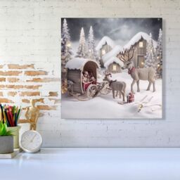 Warren Reed - Designer We Come Bearing Gifts Canvas - Size: w10 inch x h10 inch - thumbnail 1
