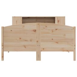 Berkfield Home Bookcase Bed without Mattress 135x190cm Solid Wood Pine in Brown - Size: 135x190 cm - thumbnail 4