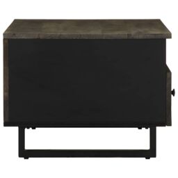 Berkfield Home Coffee Table Black 80x54x40 cm Solid Wood Mango - Size: 80 x 54 x 40 cm - thumbnail 4