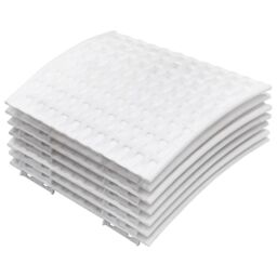 Berkfield Home Christmas Tree Skirt White √ò56x23 cm Plastic - Size: 56x23 cm - thumbnail 3