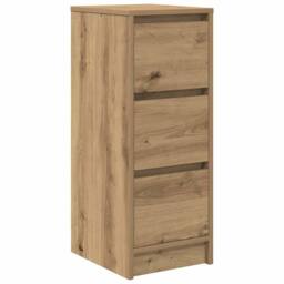 Berkfield Home Sideboard Artisan Oak 29.5x34x76 cm Engineered Wood in Brown - thumbnail 1