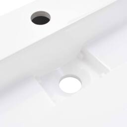 Berkfield Home Chic Wash Basin 50x38x13 cm Mineral Cast/Marble Cast White - Size: 50 x 38 x 13 cm - thumbnail 7