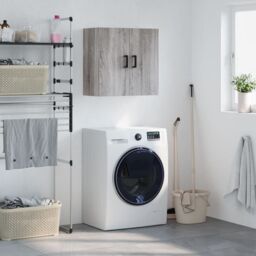 Berkfield Home Wall Cabinet Grey Sonoma 60x31x60 cm Engineered Wood - Size: 60 x 31 x 60 cm - thumbnail 1