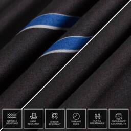 Pamposh Brushed Microfibre Duvet Cover Set King Size Reversible Bedding Sets in Black - Size: Single - thumbnail 7
