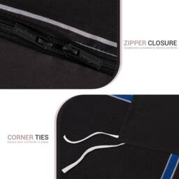 Pamposh Brushed Microfibre Duvet Cover Set King Size Reversible Bedding Sets in Black - Size: Single - thumbnail 9