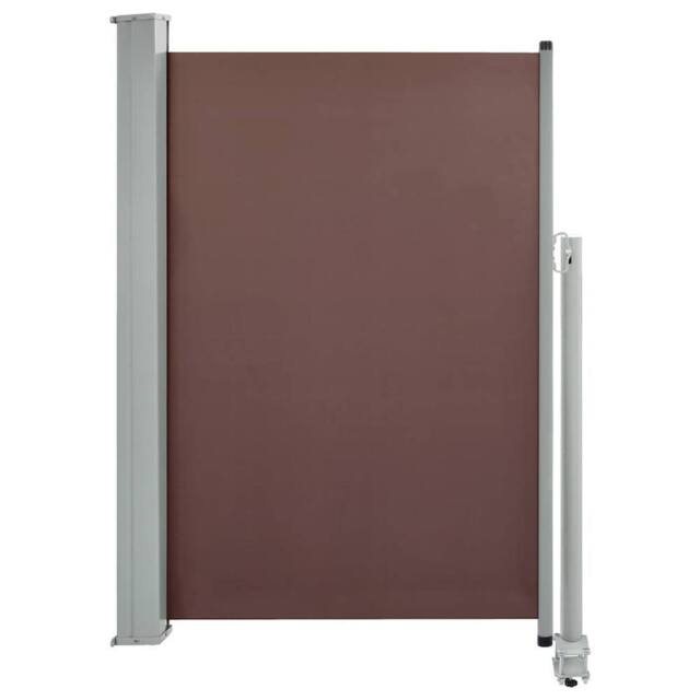 Berkfield Home Patio Retractable Side Awning 120x300 cm Brown - image 1
