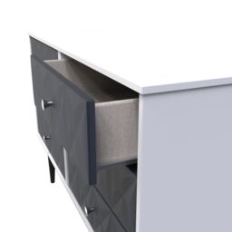 Ready Assembled 2 U Toledo 6 Drawer Wide Chest (Ready Assembled) in Dark Blue - thumbnail 5