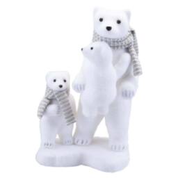 VFM e-Store Christmas Polar Bear Decoration 35cm x 21cm White X 1 - Size: 35 cm x 21 cm - thumbnail 1