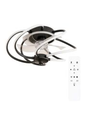 ValueLights Infinity Matte Black Swirl Remote Control Integrated LED Ceiling Fan - thumbnail 7