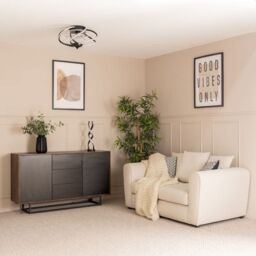 ValueLights Infinity Matte Black Swirl Remote Control Integrated LED Ceiling Fan - thumbnail 2