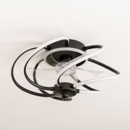 ValueLights Infinity Matte Black Swirl Remote Control Integrated LED Ceiling Fan - thumbnail 8