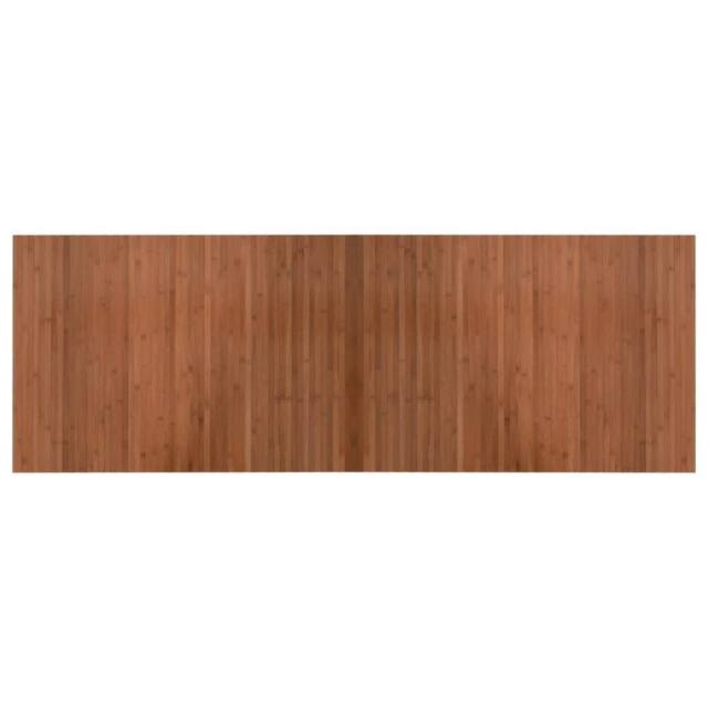 Berkfield Home Rug Rectangular Brown 70x200 cm Bamboo - Size: Medium - image 1