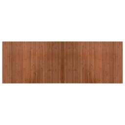 Berkfield Home Rug Rectangular Brown 70x200 cm Bamboo - Size: Medium - thumbnail 1