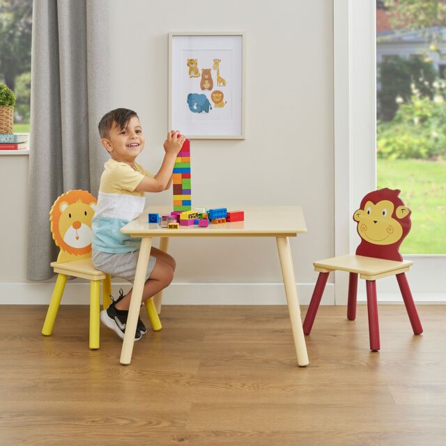 Liberty House Toys Jungle Table & Chair Set in Brown - image 1