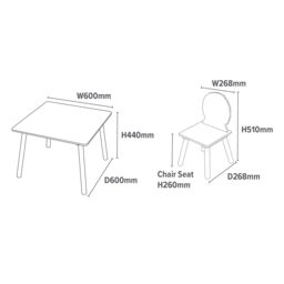 Liberty House Toys Jungle Table & Chair Set in Brown - thumbnail 9