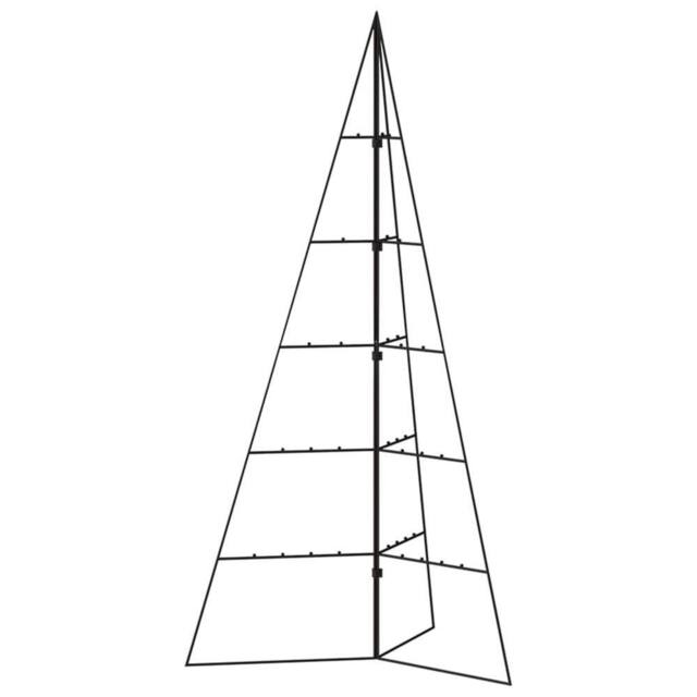 Berkfield Home Metal Christmas Tree for Decoration Black 100 cm - image 1