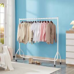 EONLION 5ft Clothes Rail Superior Heavy Duty in White - Size: 500mm - thumbnail 5