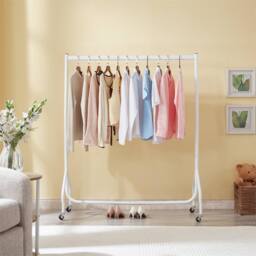 EONLION 5ft Clothes Rail Superior Heavy Duty in White - Size: 500mm - thumbnail 2