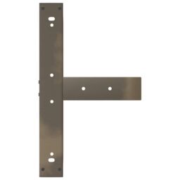 Berkfield Home Bar Table Legs T-Shaped¬†2 pcs Natural Steel 60x35x(110-111) cm Steel in Black - thumbnail 7