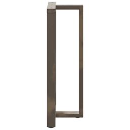 Berkfield Home Bar Table Legs T-Shaped¬†2 pcs Natural Steel 60x35x(110-111) cm Steel in Black - thumbnail 5