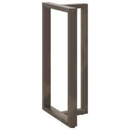 Berkfield Home Bar Table Legs T-Shaped¬†2 pcs Natural Steel 60x35x(110-111) cm Steel in Black - thumbnail 4