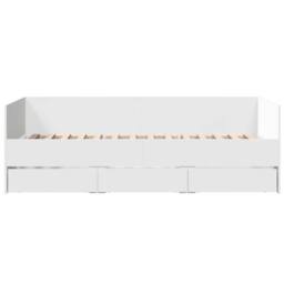 Berkfield Home Daybed with Drawers without Mattress White 90x200 cm - thumbnail 4