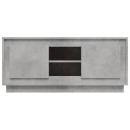 Berkfield Home TV Cabinet Concrete Grey 102x35x45 cm Engineered Wood - Size: 102 x 35 x 45 cm - thumbnail 6