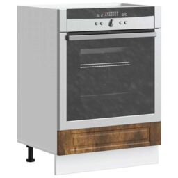 Berkfield Home Oven Cabinet¬†Porto Smoked Oak Engineered Wood in Brown - thumbnail 1