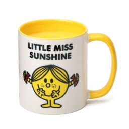 Mr. Men And Little Miss Little Miss Sunshine Coconut & Pineapple Scented Reusable Mug Candle in Yellow - Size: Medium