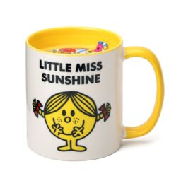 Mr. Men And Little Miss Little Miss Sunshine Coconut & Pineapple Scented Reusable Mug Candle in Yellow - Size: Medium - thumbnail 2