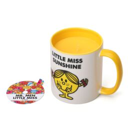 Mr. Men And Little Miss Little Miss Sunshine Coconut & Pineapple Scented Reusable Mug Candle in Yellow - Size: Medium - thumbnail 4