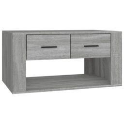 Berkfield Home Coffee Table Grey Sonoma 80x50x40 cm Engineered Wood - Size: 80 x 50 x 40 cm - thumbnail 2
