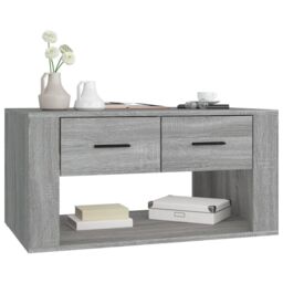Berkfield Home Coffee Table Grey Sonoma 80x50x40 cm Engineered Wood - Size: 80 x 50 x 40 cm - thumbnail 4