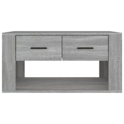 Berkfield Home Coffee Table Grey Sonoma 80x50x40 cm Engineered Wood - Size: 80 x 50 x 40 cm - thumbnail 6