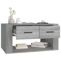 Berkfield Home Coffee Table Grey Sonoma 80x50x40 cm Engineered Wood - Size: 80 x 50 x 40 cm - thumbnail 5