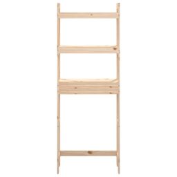 Berkfield Home Toilet Rack 63x26x171 cm Solid Wood Pine in Brown - Size: 63 x 26 x 171 cm - thumbnail 6