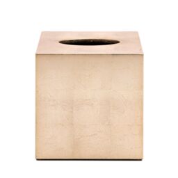 Posh Trading Company Kensington Square Tissue Box - Silver Leaf - Champagne in Metallics - thumbnail 2