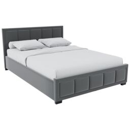 Home Discount Vida Designs Vanita Bed Frame Linen Fabric UKFR Storage Furniture in Light Grey - Size: Double - thumbnail 6