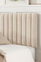 Aspire Grant Divan, Linen Fabric, Strutted Headboard, 2 Drawers in Cream - Size: Super King - thumbnail 3